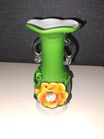Murano art glass vaas "groen" u18, Antiek en Kunst, Ophalen of Verzenden