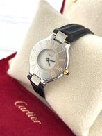 Must de Cartier 21 Black Calf Strap Small Model Staal, Overige merken, Staal, -, Cartier