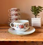 Set retro kopjes en onderbordjes Bareuther vintage servies, Verzenden