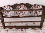 antiek eiken wandrek met 3 Imari borden, Ophalen of Verzenden