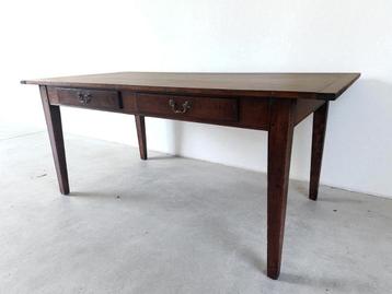 Antieke boeren eettafel – massief mahonie hout beschikbaar voor biedingen