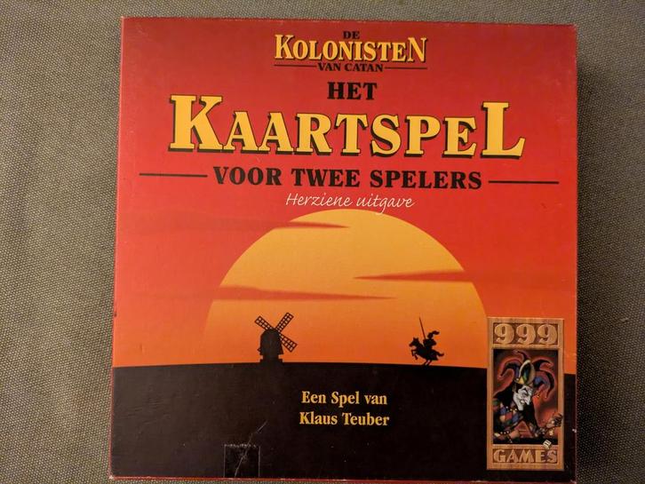 Kaartspel - Kolonisten van Catan - voor 2 spelers, Hobby en Vrije tijd, Gezelschapsspellen | Kaartspellen, Zo goed als nieuw, Een of twee spelers