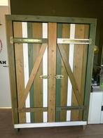 houten kast, letterbak, tafel kinderkamer steigerhout-look, Huis en Inrichting, Ophalen, Zo goed als nieuw, Voetbalkamer