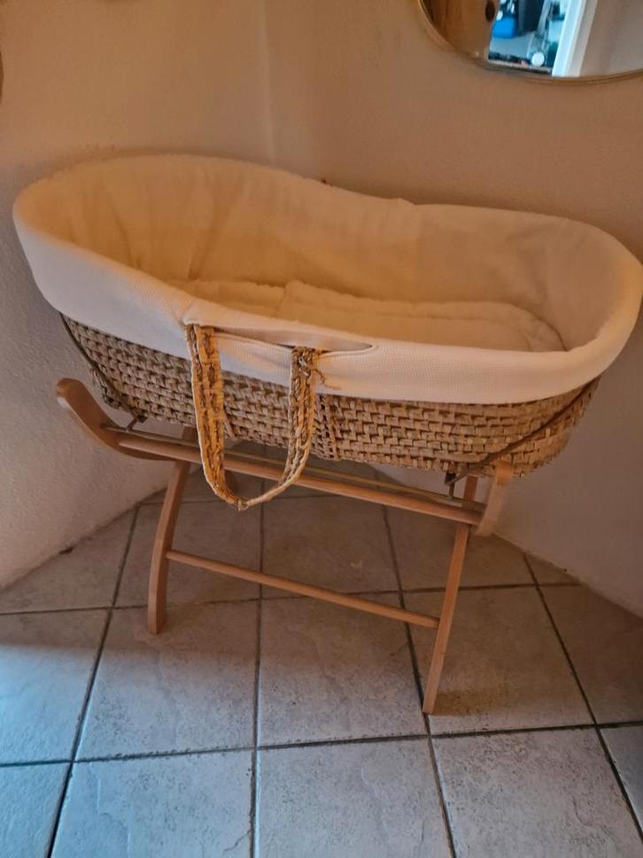 Mooie Mozes Mand + Onderstel voor Baby, Kinderen en Baby's, Babywiegjes en Ledikanten, Zo goed als nieuw, Wieg, Ophalen of Verzenden