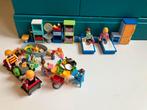 Playmobil familie: eetkamer, zitkamer, badkamer, slaapkamer, Kinderen en Baby's, Ophalen, Zo goed als nieuw