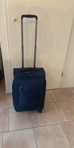 Delsey Reiskoffer 55 cm - Vergrootbaar donkerblauw, Ophalen, Zo goed als nieuw, Zacht kunststof