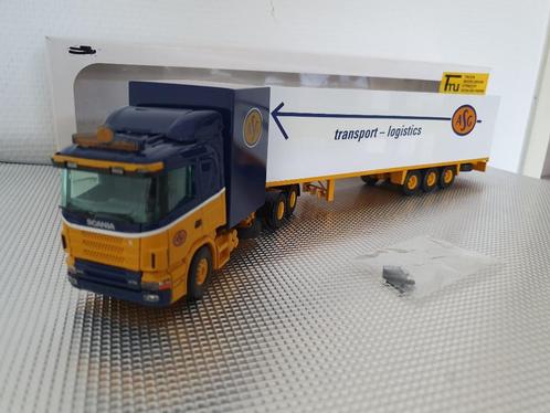TMU Scania 144 ASG Transport Logistics koeler Zeldzaam !, Hobby en Vrije tijd, Modelauto's | 1:50, Zo goed als nieuw, Bus of Vrachtwagen