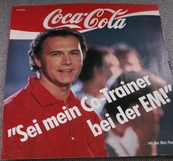 Coca cola poster Panini EK 1988 Duits Coca-Cola  beschikbaar voor biedingen