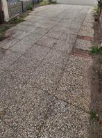 Gratis af te halen ruim 40m2 grindtegels 50x50 cm, Tuin en Terras, Tegels en Klinkers, Ophalen, Gebruikt, 10 m² of meer, Beton