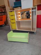 Castilo kast met kapspiegel, lades, roede + poppenbed, Ophalen of Verzenden, Zo goed als nieuw, Hout, Speelkeuken