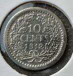 10 cent 1912, Postzegels en Munten, Munten | Nederland, Zilver, Ophalen of Verzenden, 10 cent, Koningin Wilhelmina