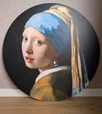 Muurcirkel 'meisje met de parel', Huis en Inrichting, Ophalen, Zo goed als nieuw, Schilderij, 75 cm of meer