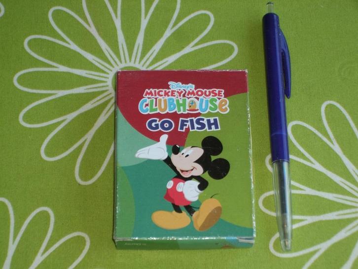 Go Fish - Mickey Mouse clubhouse kaartspel, Hobby en Vrije tijd, Gezelschapsspellen | Kaartspellen, Gebruikt, Een of twee spelers