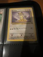 Pokemon kaart Meowth - Base Set, Ophalen of Verzenden, Gebruikt, Losse kaart