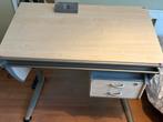 GRATIS Verstelbaar bureau met lades 115x61, Ophalen, In hoogte verstelbaar, Gebruikt, Bureau