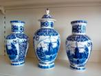 Delfts blauwe vazen - kaststel, Ophalen of Verzenden