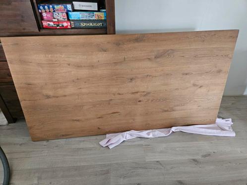 Massief eiken eettafel blad 200 x 100 cm, Huis en Inrichting, Tafels | Eettafels, Gebruikt, 100 tot 150 cm, 200 cm of meer, Vijf personen of meer
