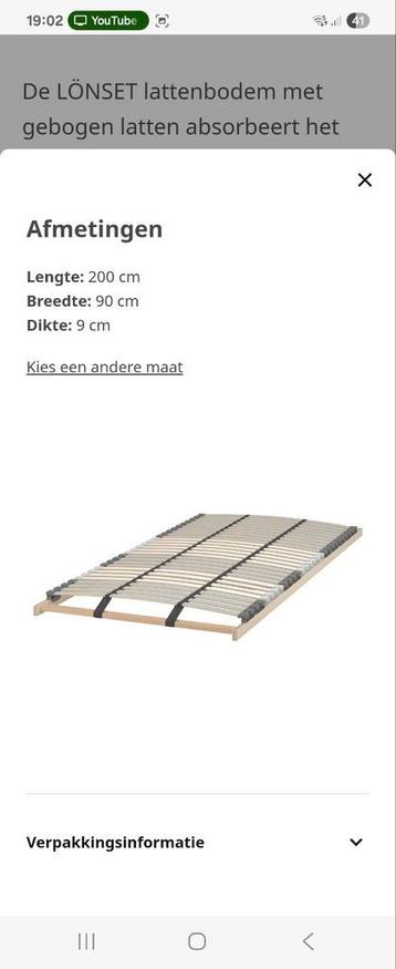 Lattenbodem Lonset (Ikea) beschikbaar voor biedingen