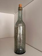 Set van twee decoratieve glazen flessen met kurk, Overige kleuren, 50 tot 75 cm, Ophalen of Verzenden, Glas