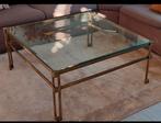 Glazen tafel met chroom, Zo goed als nieuw, Minder dan 50 cm, Rechthoekig, 50 tot 100 cm