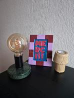 Tafellamp marmer groen, Ophalen of Verzenden, Zo goed als nieuw, Minder dan 50 cm