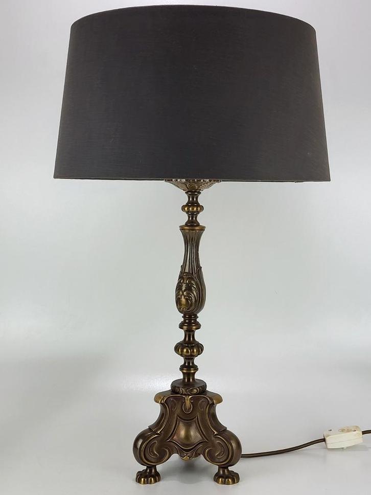 Oude Messing Tafel-/Bureau Lantaarn, Huis en Inrichting, Lampen | Tafellampen, Minder dan 50 cm, Ophalen