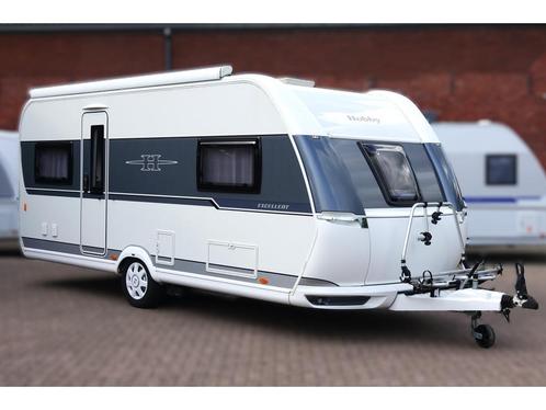 Hobby Excellent 540 UL Mover Luifel Schotel Fietsrek 1800KG, Caravans en Kamperen, Caravans, Bedrijf, tot en met 4, 1250 - 1500 kg