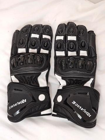 Top quality real leather motorcycle Gloves. Size, M, L, XL beschikbaar voor biedingen