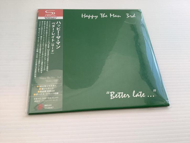 Happy The Man – "Better Late..."  cd   SHM-CD JAPAN, Verzamelen, Muziek, Artiesten en Beroemdheden, Zo goed als nieuw, Cd of Plaat