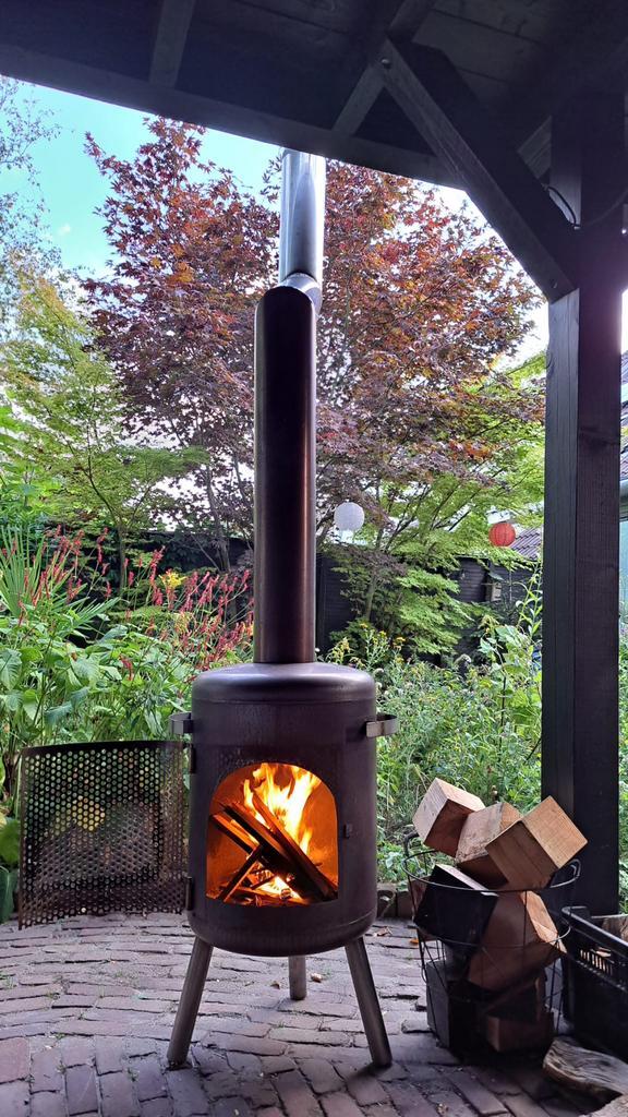 rvs buitenhaard terrashaard terraskachel tuinkachel kachel, Tuin en Terras, Tuinhaarden, Nieuw, Ophalen of Verzenden