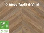 Vinyl parket met hongaarse punt, lengte 9 mtr, breedte 4 mtr, Bruin, MeVo tapijt en vinyl, Nieuw, Ophalen of Verzenden