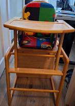 Houten Kinderstoel met Kussen, Ophalen, Gebruikt, Meegroeistoel, Gordel(s)