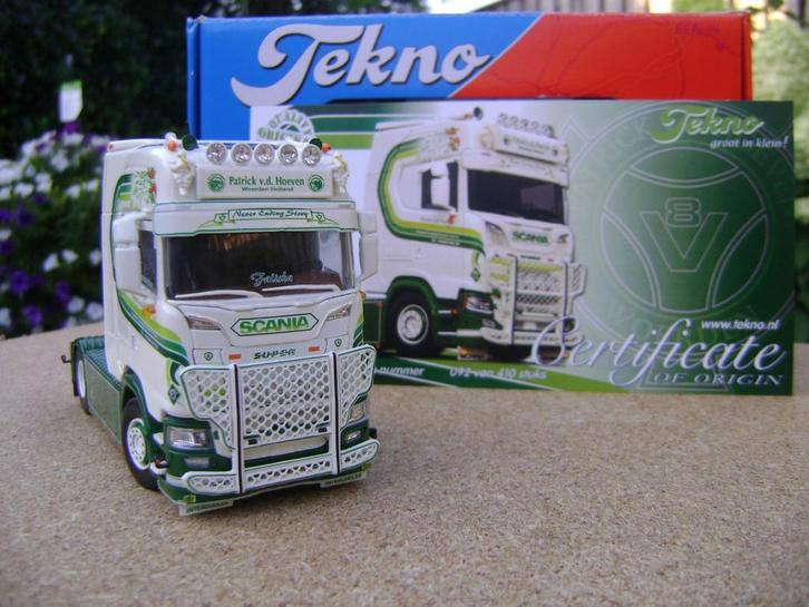 Tekno Scania S730 Highline 4x2 Patrick v/d Hoeven, Hobby en Vrije tijd, Modelauto's | 1:50, Nieuw, Bus of Vrachtwagen, Tekno, Ophalen of Verzenden