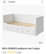 Ikea bed Hemnes nog nooit gebruikt, Huis en Inrichting, Slaapkamer | Bedden, Ophalen, Eenpersoons, Wit, Zo goed als nieuw