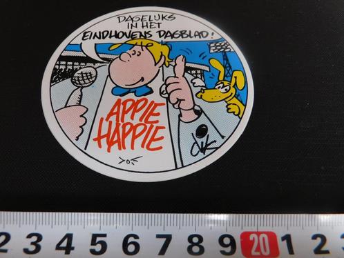 sticker EHV Eindhovens Dagblad Appie Happie Dik Bruynesteyn, Verzamelen, Stickers, Zo goed als nieuw, Bedrijf of Vereniging, Ophalen