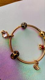 Pandora armband met bedels opruiming, Verzenden, Goud, Goud