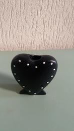 Polkadot bloemenvaasje, Zwart, Ophalen of Verzenden, Minder dan 50 cm, Glas