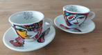 2 kop en schotels Josien Broeren, Ophalen, Zo goed als nieuw, Porselein, Kop en/of schotel