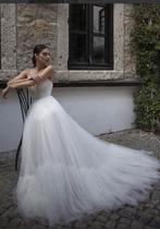 Trouwjurk maat 38 open rug, Kleding | Dames, Ophalen of Verzenden, Zo goed als nieuw, Wit, Trouwjurk