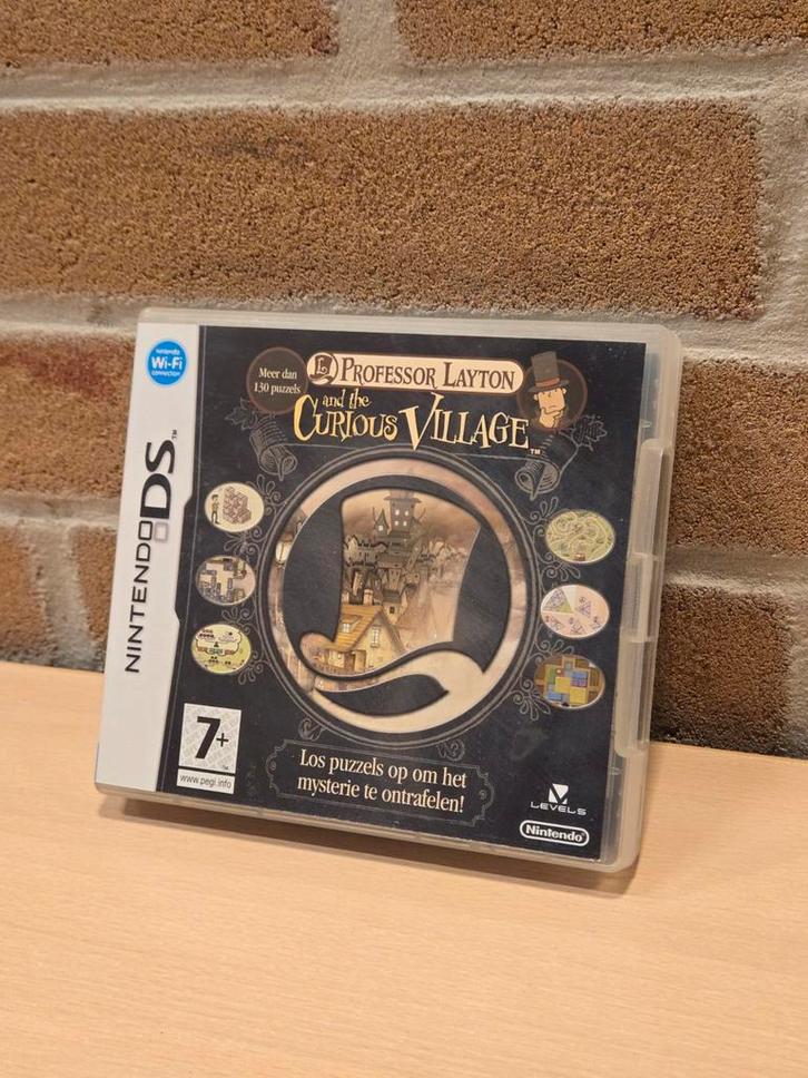 Professor Layton and the Curious Village - Nintendo DS, Spelcomputers en Games, Games | Nintendo DS, Zo goed als nieuw, Puzzel en Educatief