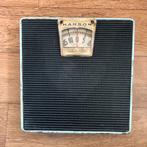 Vintage Hanson Personenweegschaal lichtblauw, Gebruikt, 100 kg of meer, Ophalen of Verzenden, Personenweegschaal