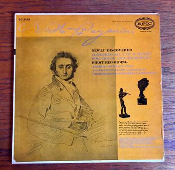 Lp Nicola Paganini - Newly Discovered concerto no.4. Lp 1967 beschikbaar voor biedingen