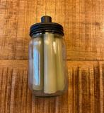 Kaarsen met houder op glaasje, Ophalen of Verzenden, Zo goed als nieuw, Metaal, Kaars