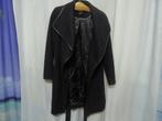 zwarte wolmix jas wrapjas mt S DKNY model dl850019, Kleding | Dames, Jassen | Winter, Zwart, DKNY, Ophalen of Verzenden, Maat 36 (S)