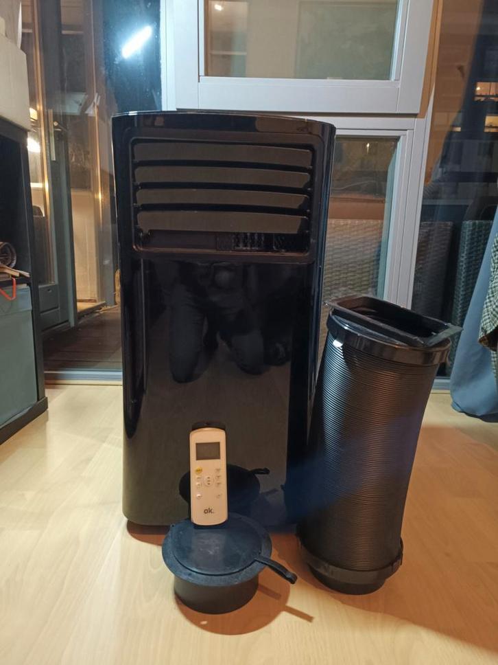OK. Mobiele Airco - werkt goed!, Witgoed en Apparatuur, Airco's, Gebruikt, Mobiele airco, Minder dan 60 m³, 3 snelheden of meer