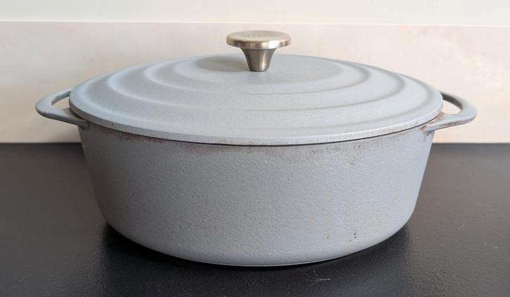 Villeroy & Boch Gietijzeren Braadpan - Grijs, Huis en Inrichting, Keuken | Potten en Pannen, Gebruikt, Koekenpan of Braadpan, Gietijzer