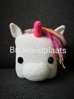 Gehaakte unicorn/eenhoorn, decoratie, cadeau, knuffel, Nieuw, Overige typen, Ophalen of Verzenden, Haken