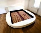 Rond bed kunstleer wit 180 x 200 cm, Ophalen, Gebruikt, Vente-uniqu / ABULIS, Wit