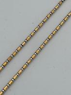 14 karaat gouden unieke schakel ketting 50 cm met armband, Nieuw, Ophalen of Verzenden, Nvt, Nvt