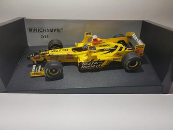 F1 Jordan 198 Towerwing Damon Hill boxed 1/18  beschikbaar voor biedingen